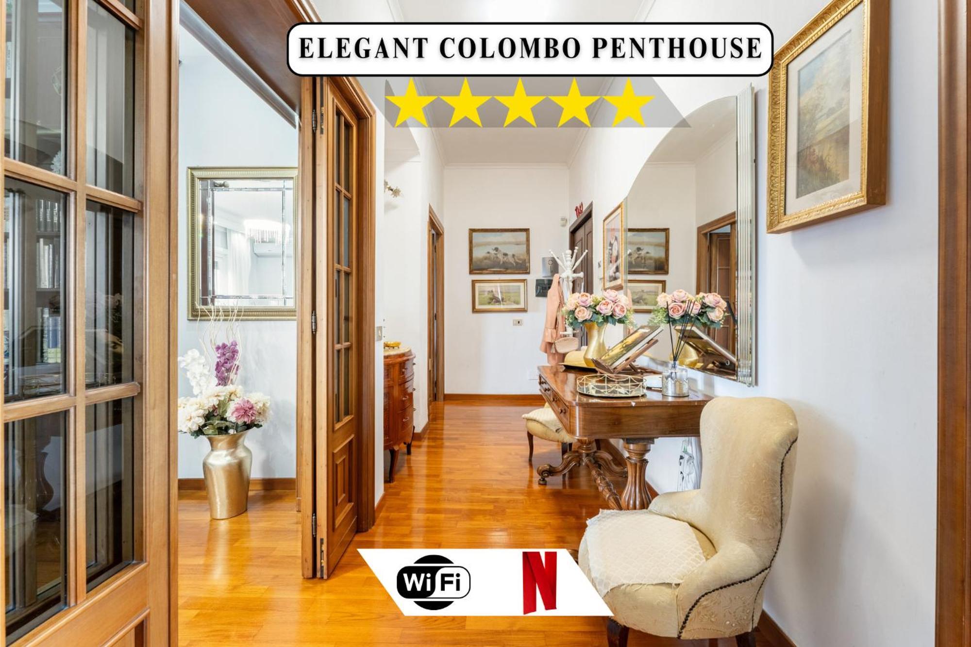 Colombo Penthouse Wi Fi Netflix Ac Otel Roma Dış mekan fotoğraf